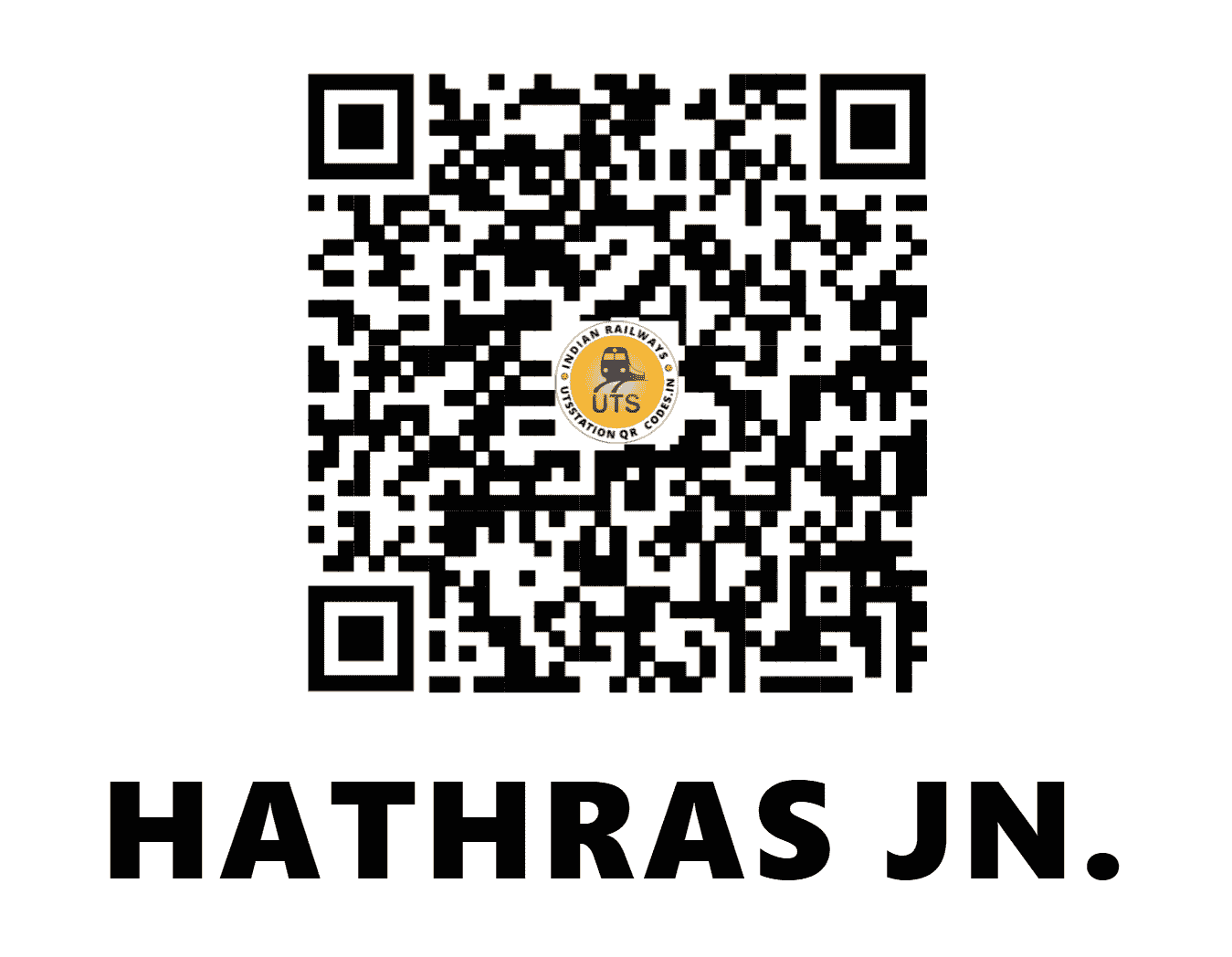 UTS QR Code for HATHRAS JN. - HRS - NC (UTTAR PRADESH)